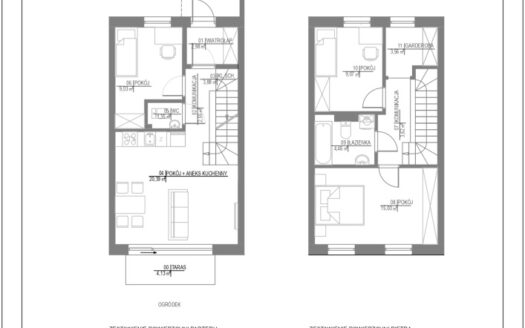 WOLA KOPCOWA – 2 poziomowe mieszkania z ogródkami