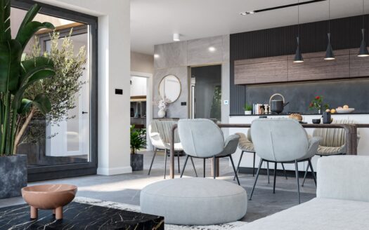 Nowoczesny dom z garażem blisko lasu