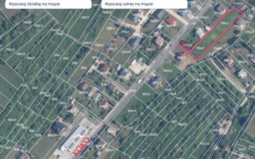 Luszowice – Działka budowlana z WZ , ogrodzona