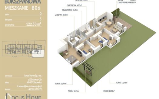 Mieszkanie 5-pokojowe Katowice ulica Bukszpanowa