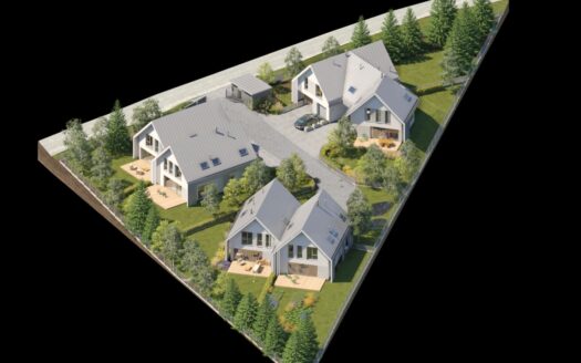 Dom na zamkniętym osiedlu w zielonym Otominie