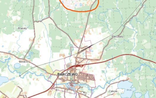 Działka budowlana z WZ Łapka k/Barczewa