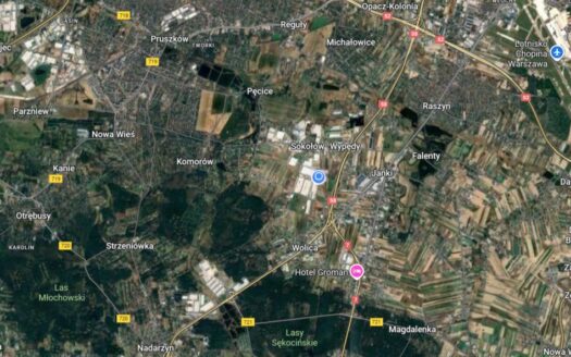 Działka inwestycyjna 1,2 ha w Sokołowie zjazd S8