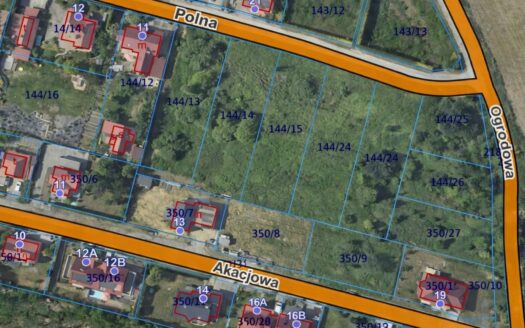 Dobrzykowice Polna działki 1250 m 3 działki