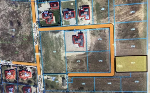 Ursynów / Dawidy dz. bud. 1219m2 z mediami